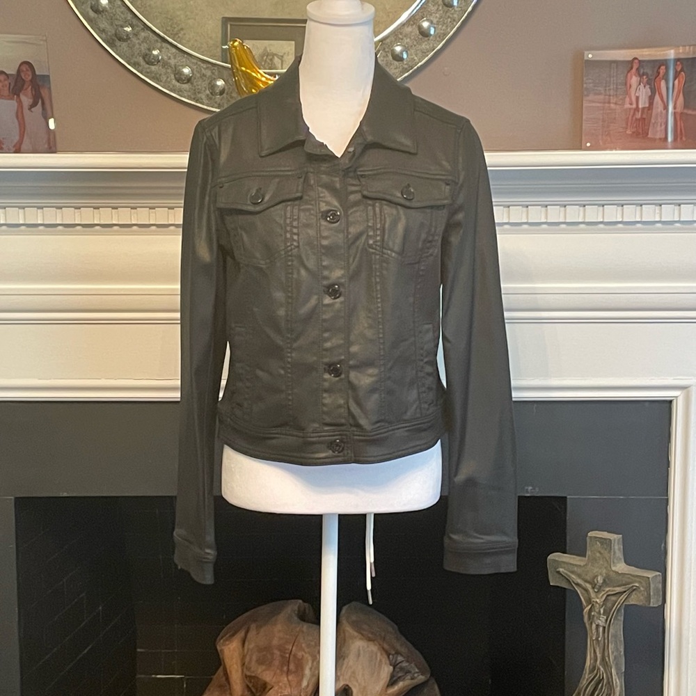 BNWT White House Black Market Women’s Size 12 Faux Leather Jacket